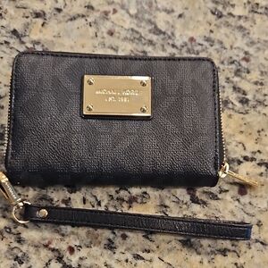 Michael Kors Black Wristlet Wallet